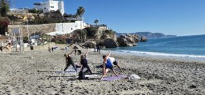 beach Nerja yoga