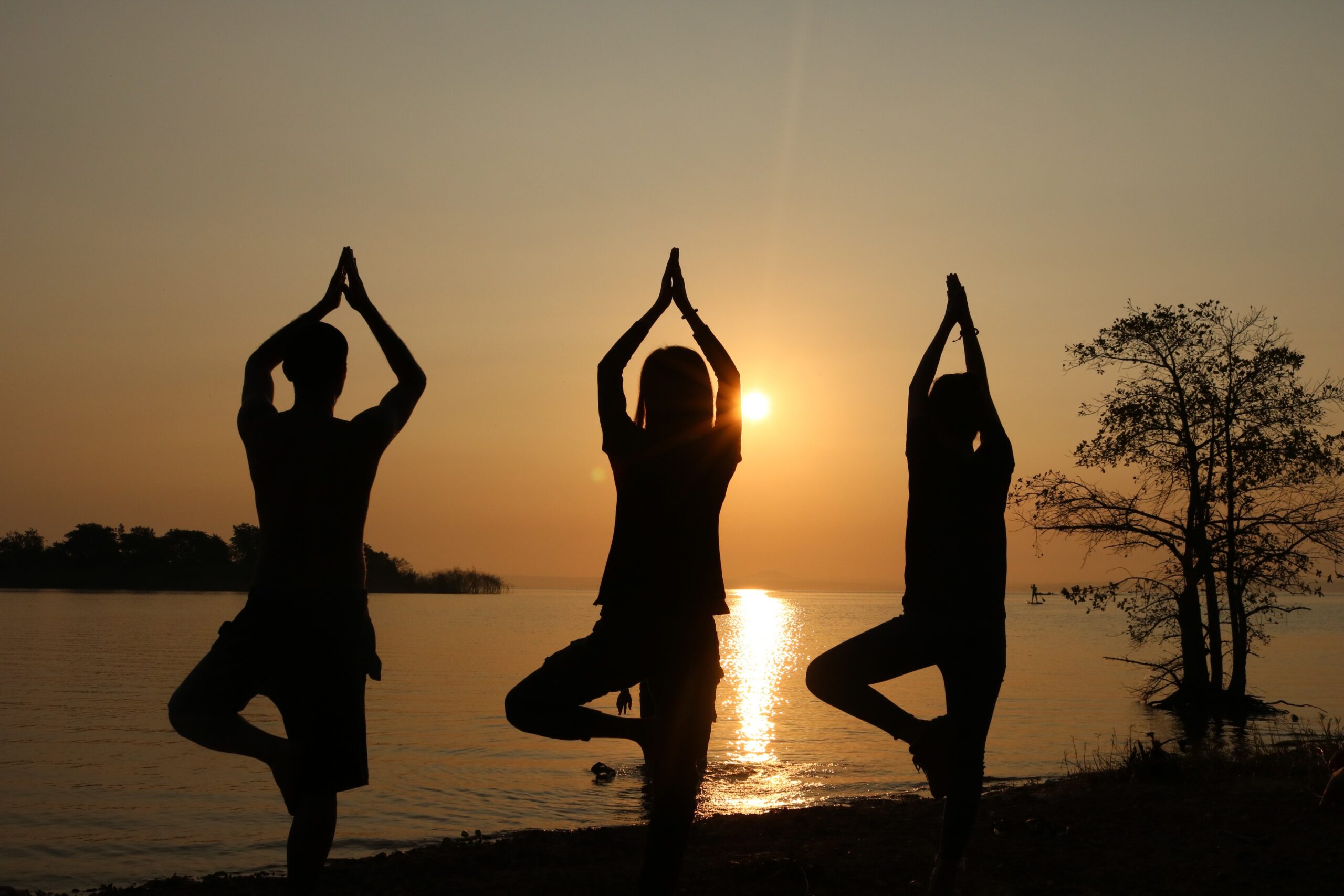 yoga on the beach